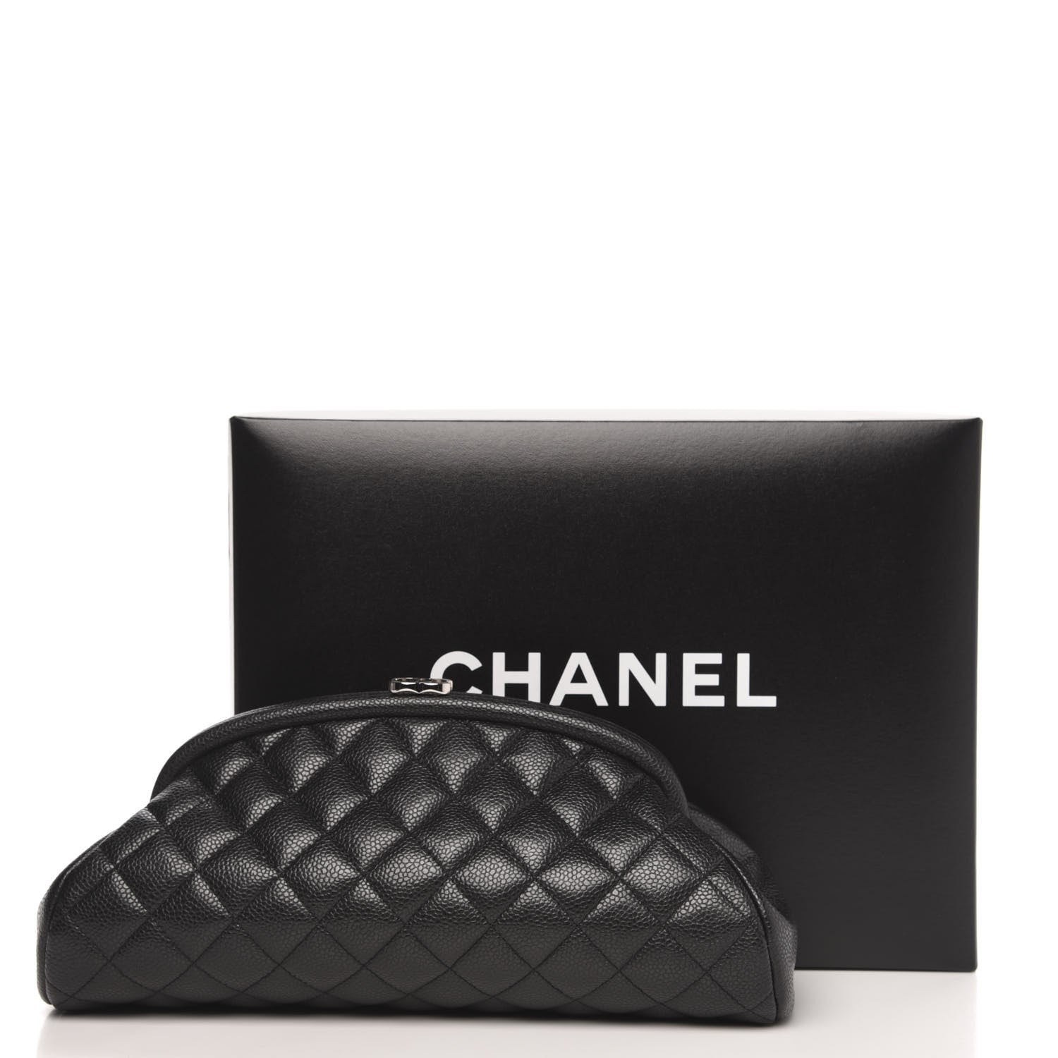 Chanel Caviar Quilted Timeless Clutch Black 10 of 10