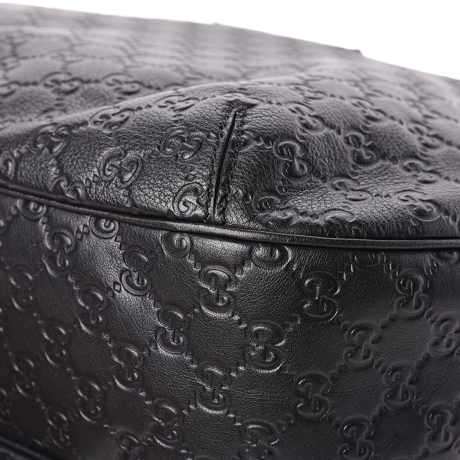 Gucci Guccissima Large New Ladies Web Hobo Black 7 of 20