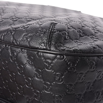 Gucci Guccissima Large New Ladies Web Hobo Black 7 of 20