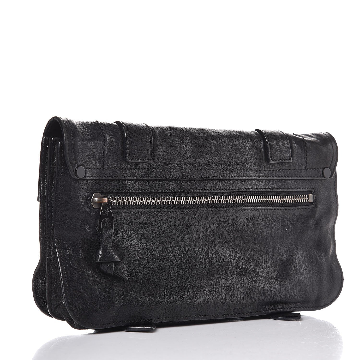 Proenza Schouler Lambskin PS1 Pochette Clutch Black 3 of 7