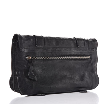 Proenza Schouler Lambskin PS1 Pochette Clutch Black 3 of 7