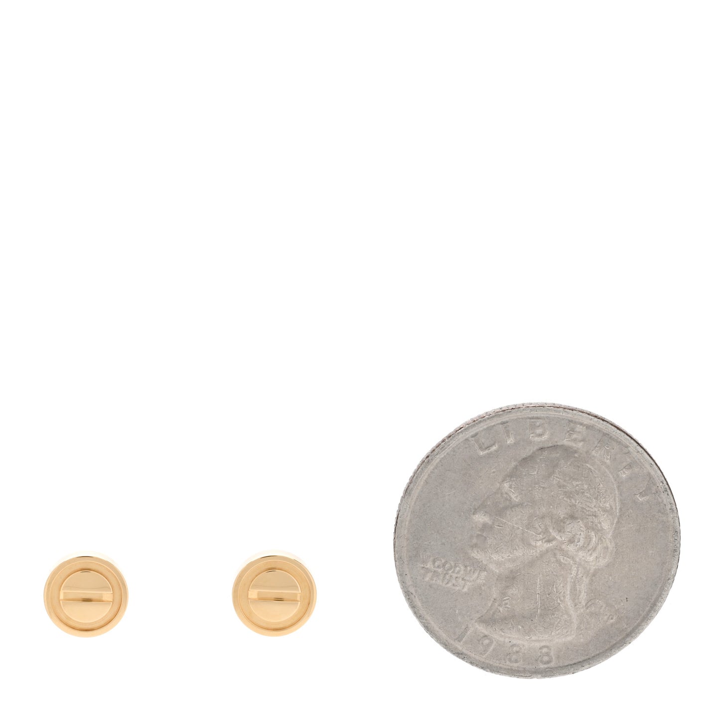 18K Yellow Gold LOVE Earrings
