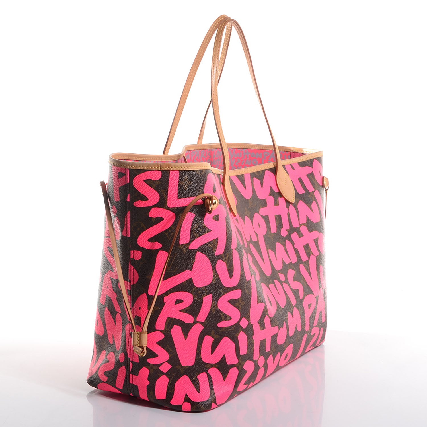 Louis Vuitton Monogram Graffiti Neverfull GM Fuchsia 3 of 7