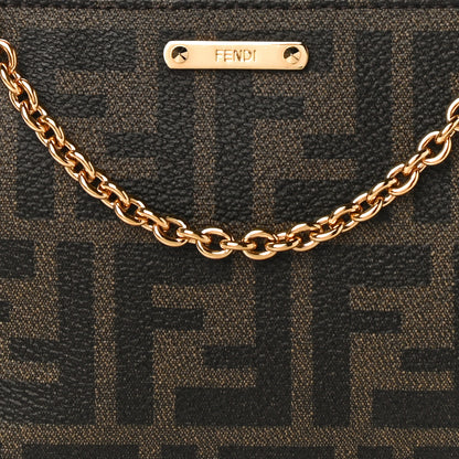 Fendi Spalmati Zucca Pochette Tobacco Red 8 of 10