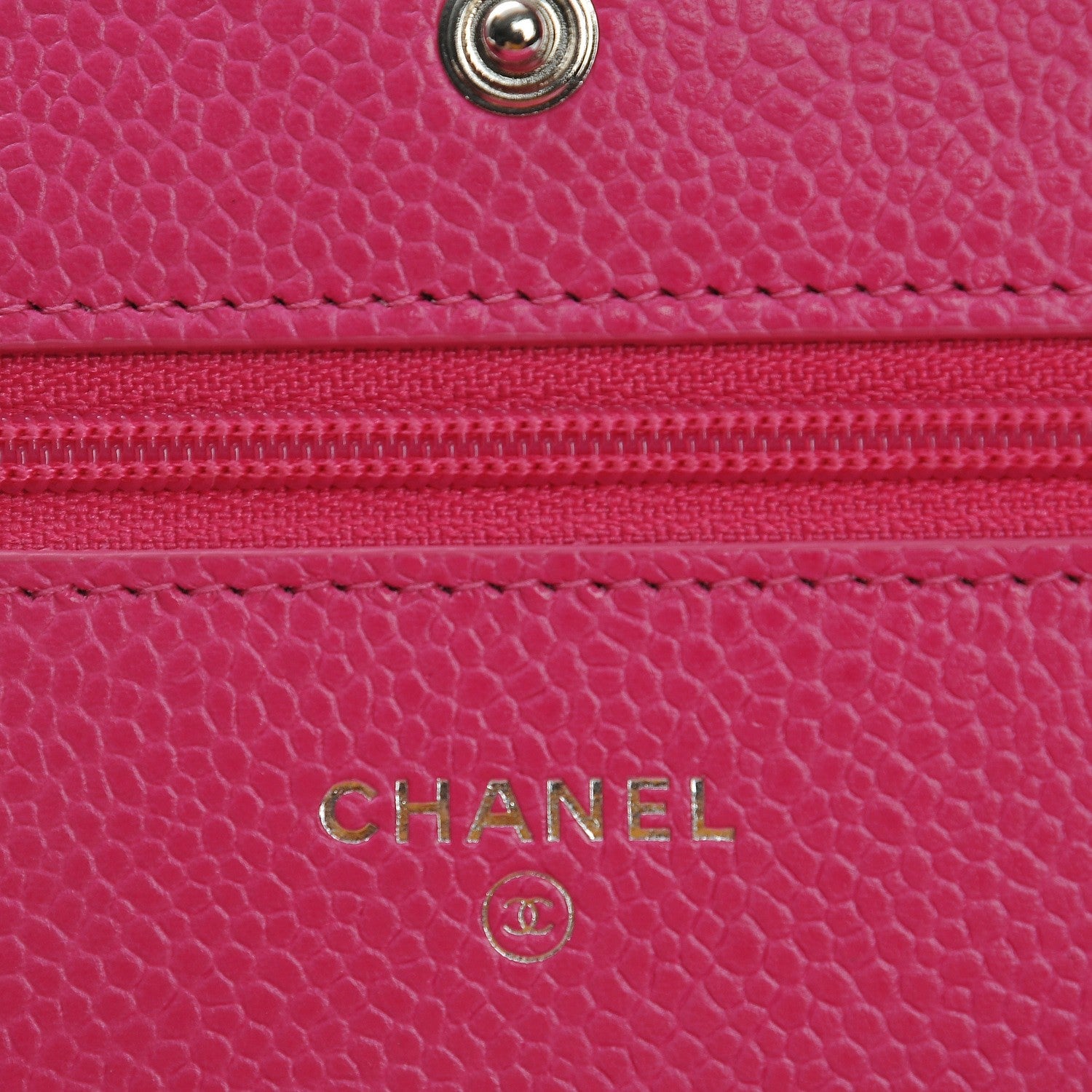 Chanel Caviar Quilted Wallet on Chain WOC Pink 6 of 9
