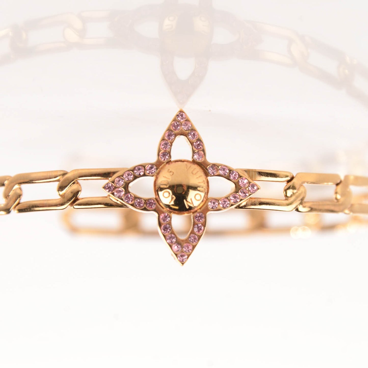 Swarovski Crystal Flower Power Hoop Earrings Gold