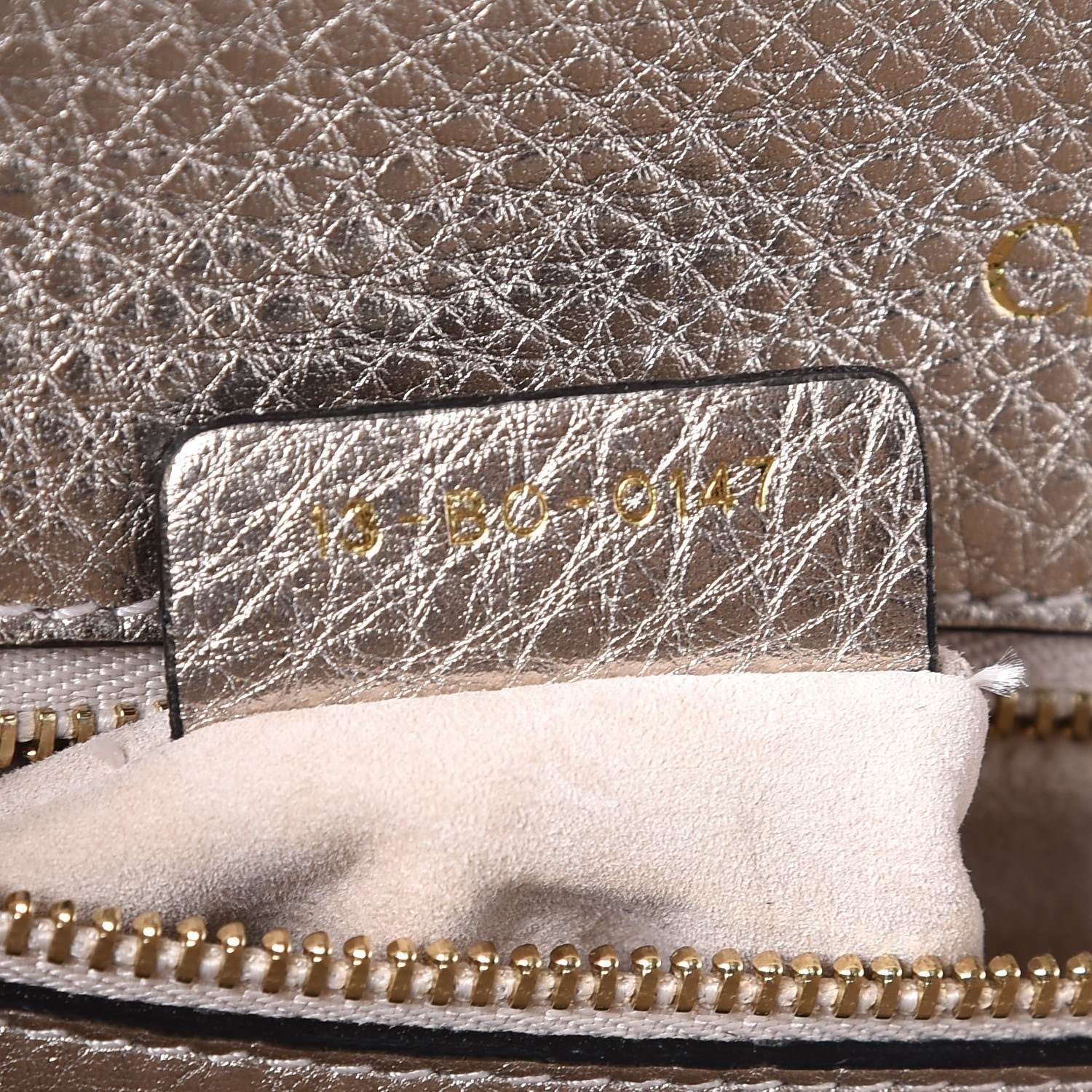 Christian Dior Metallic Grained Calfskin Small Diorama Flap Bag Copper 8 of 12