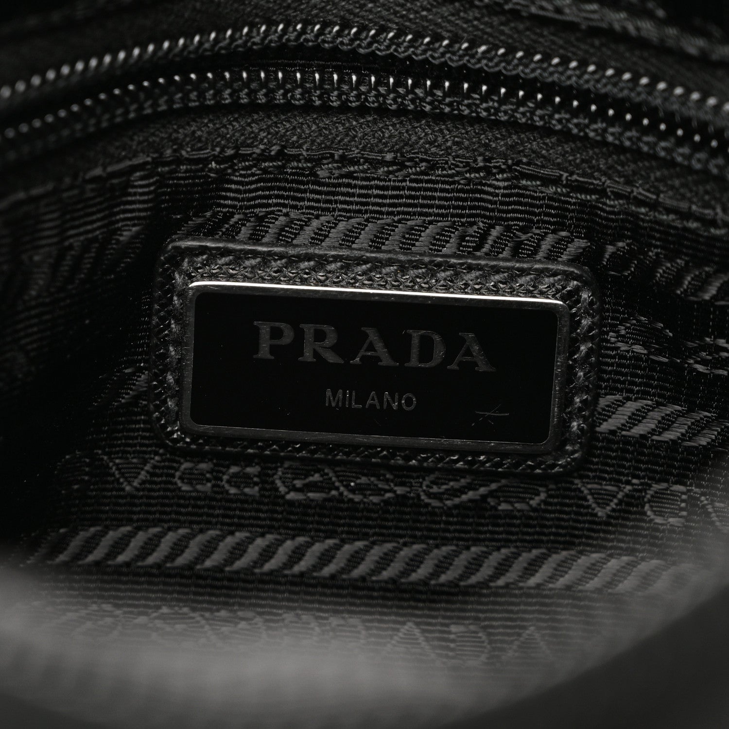 Prada Tessuto Nylon Saffiano Logo Camera Bag Black 6 of 11