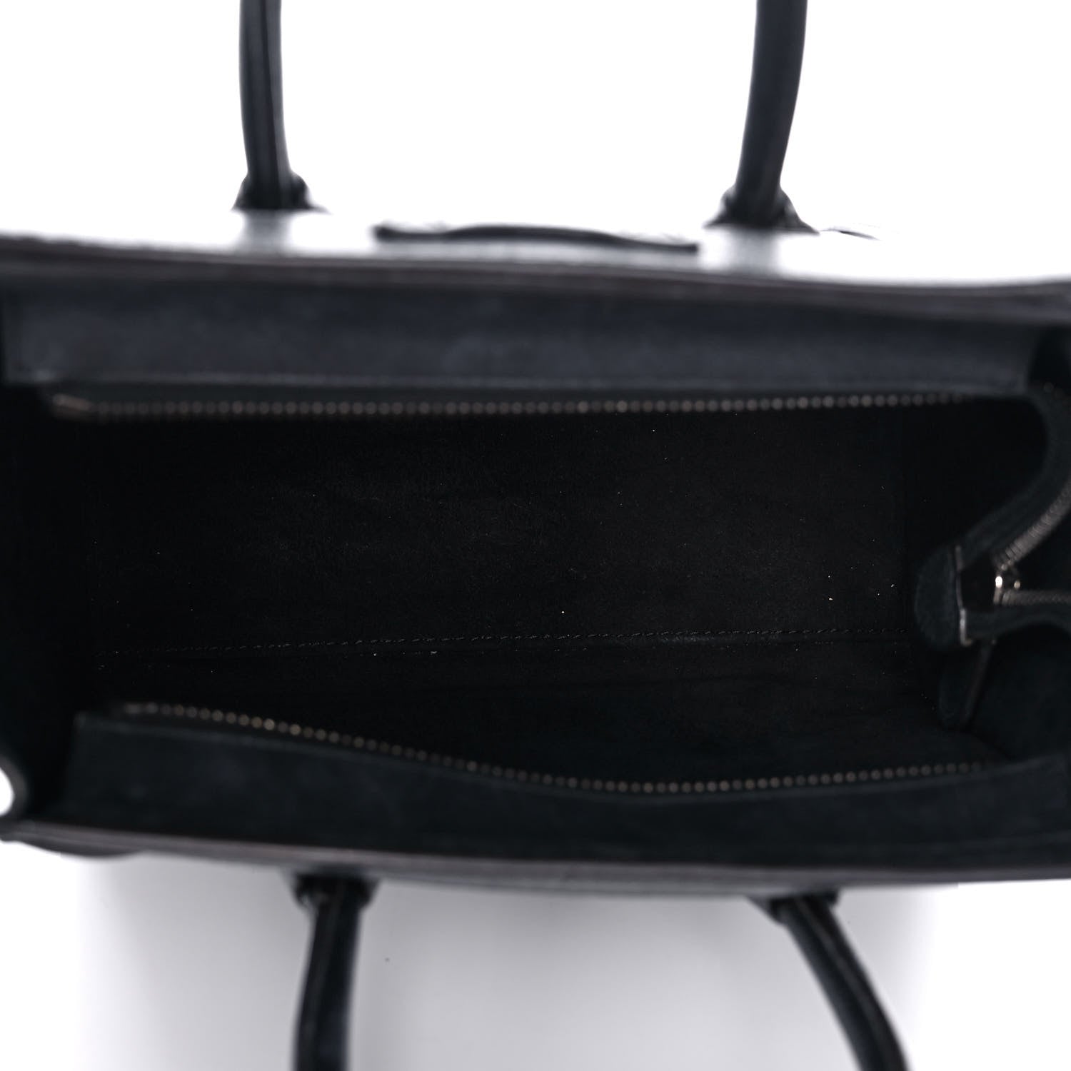 Celine Drummed Calfskin Nano Luggage Black 5 of 17