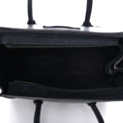 Celine Drummed Calfskin Nano Luggage Black 5 of 17