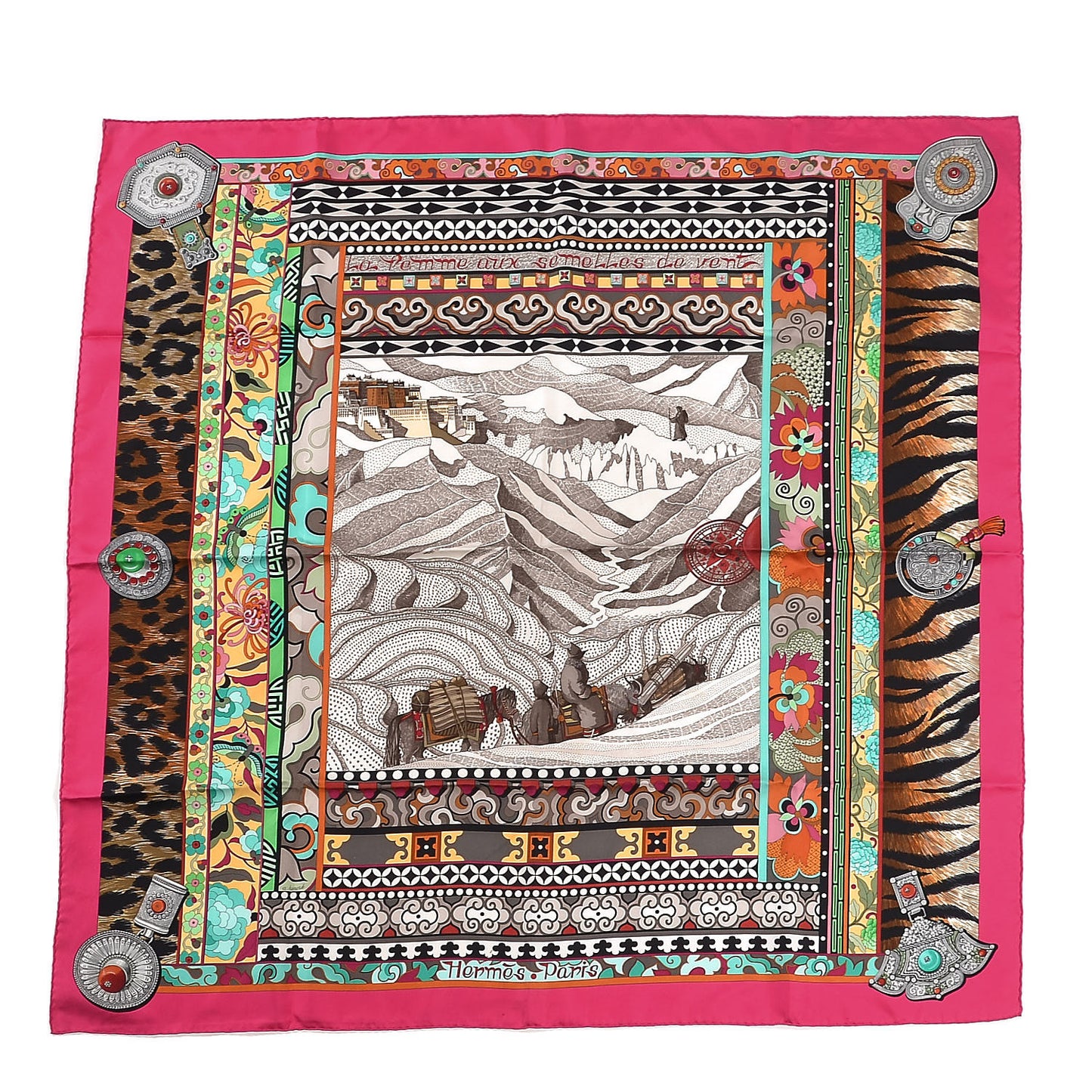 Silk La Femme Aux Semelles De Vent Scarf 90
