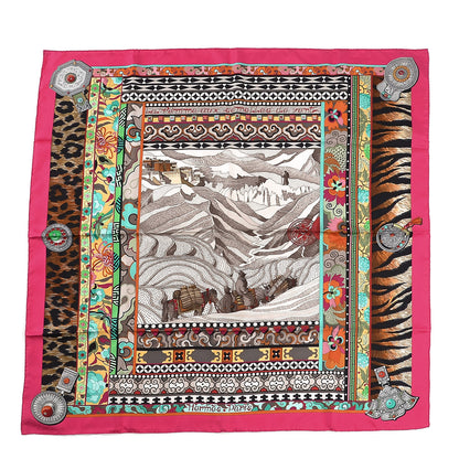 Hermes Silk La Femme Aux Semelles De Vent Scarf 90 1 of 7