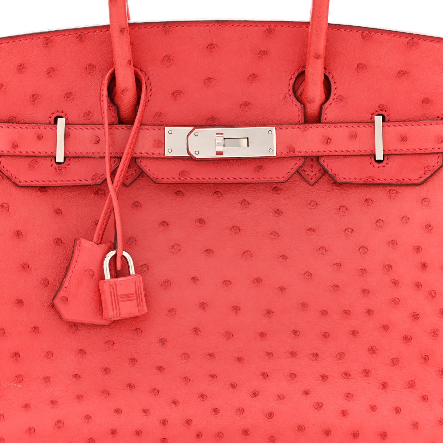 Ostrich Birkin 30 Rouge Vif