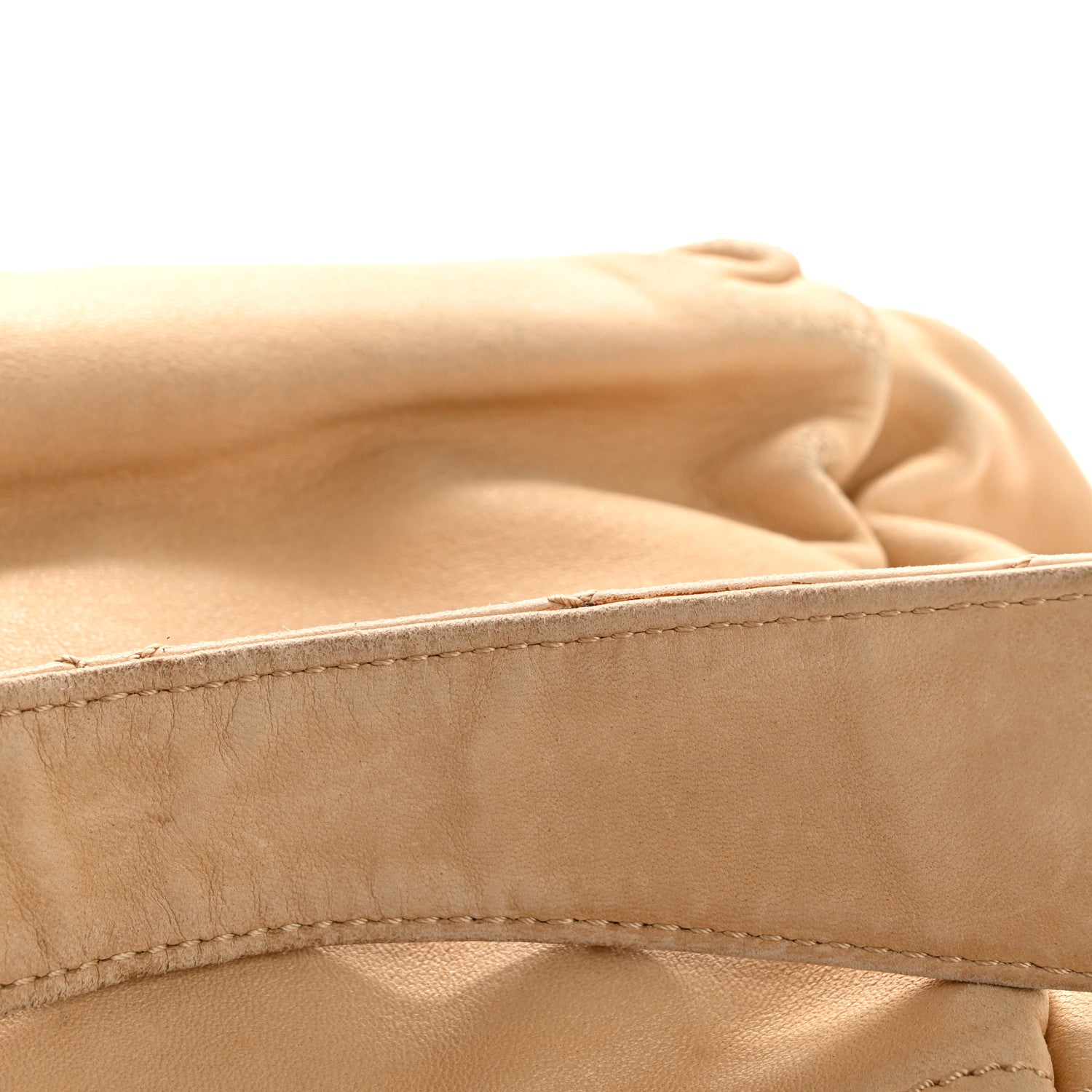 Chanel Lambskin Stitched Accordion Flap Tote Beige 1870865