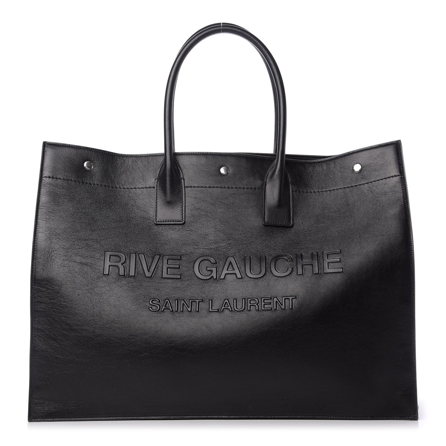 Vitello Rive Gauche Large Tote Black