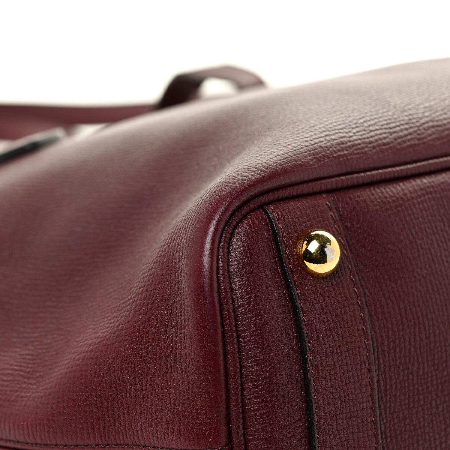 Burberry Grainy Calfskin Medium Honeybrook Tote Dark Plum 15 of 19