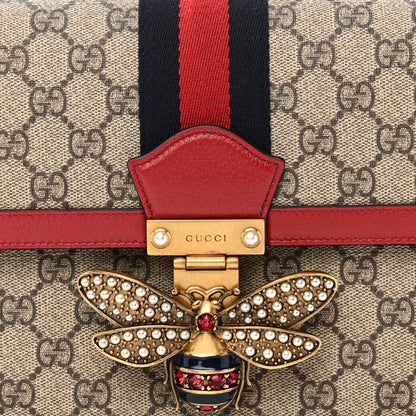 Gucci GG Supreme Monogram Medium Queen Margaret Shoulder Bag Red 8 of 10