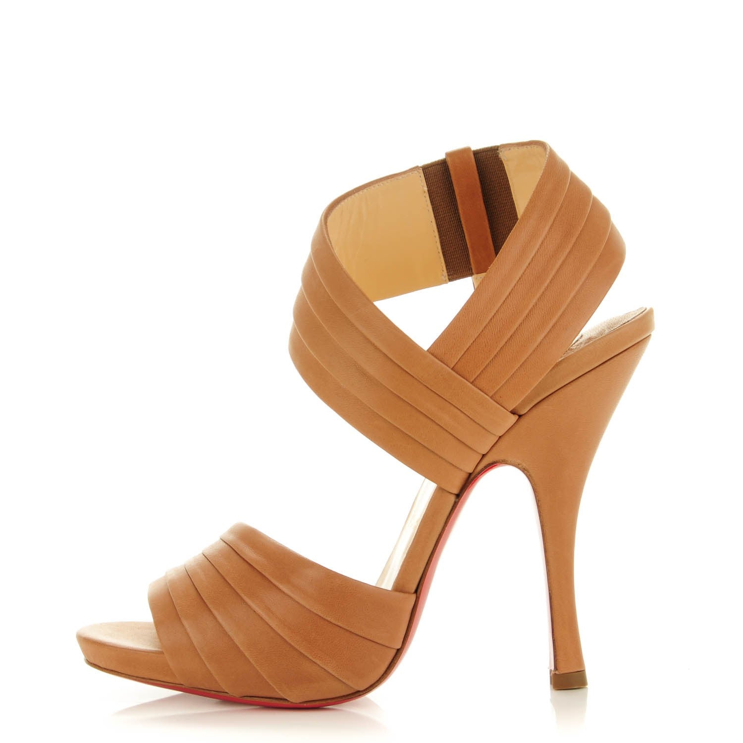 Christian Louboutin Nappa Pour Lili 120 Sandals 38 Nude 1 of 7