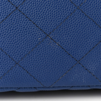 Chanel Caviar Quilted Mini Rectangular Flap Blue 12 of 18