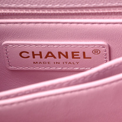 Chanel Caviar Quilted Mini Coco Handle Flap Pink 5 of 8