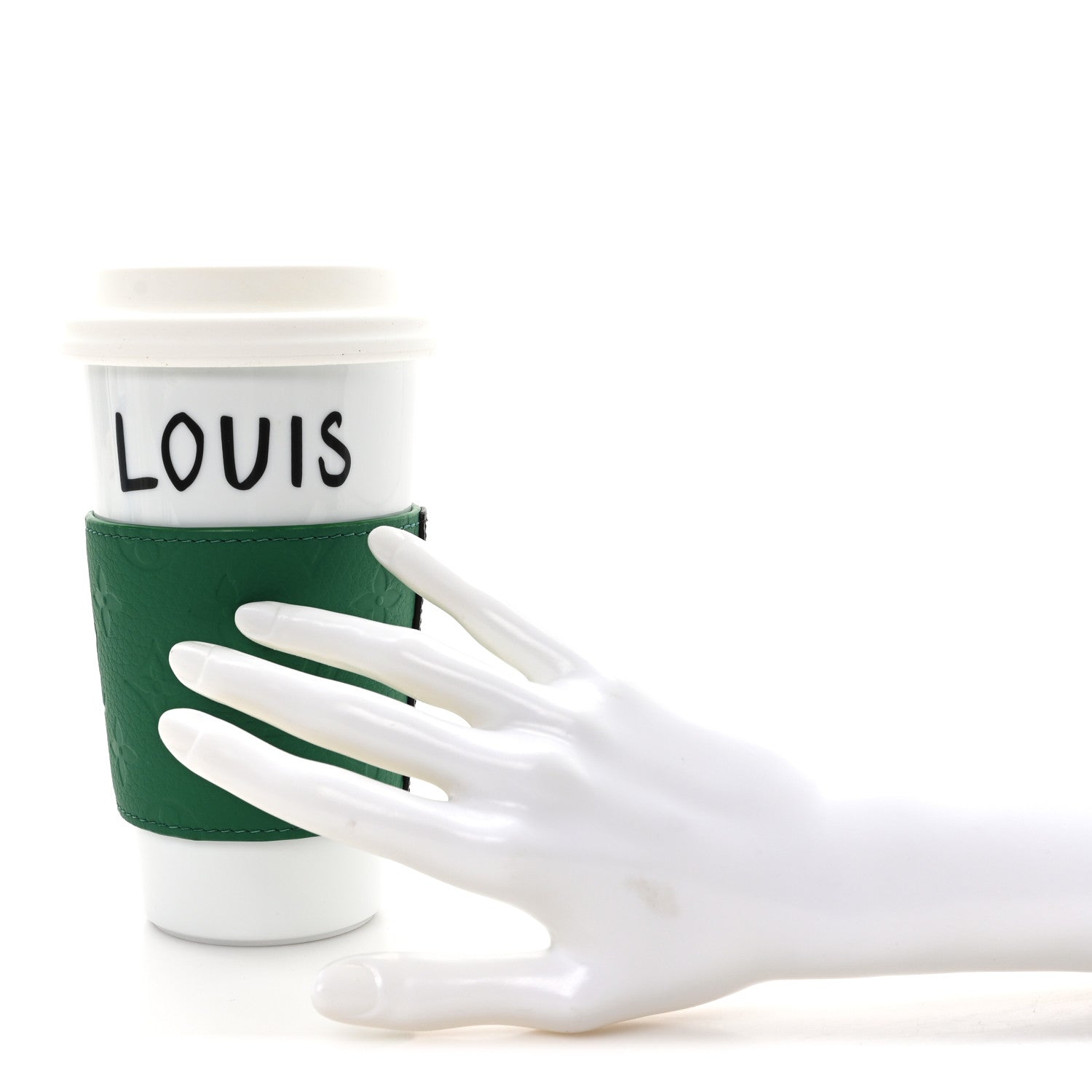 Louis Vuitton Porcelain Taurillon Louis Cup Green 2 of 6
