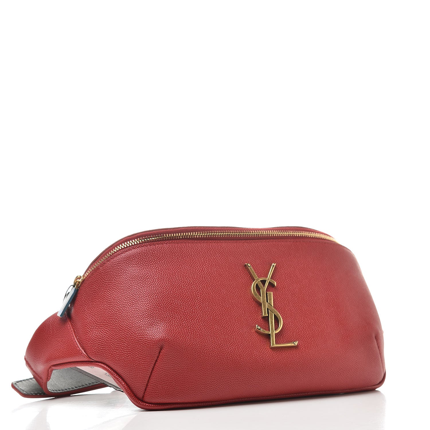 Saint Laurent Grain De Poudre Monogram Belt Bag Rouge Eros 4 of 10
