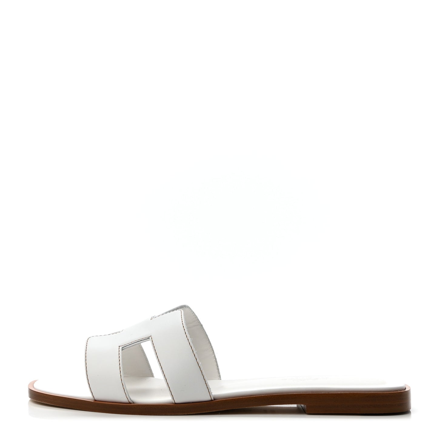 Box Calfskin Oran Sandals 37.5 White