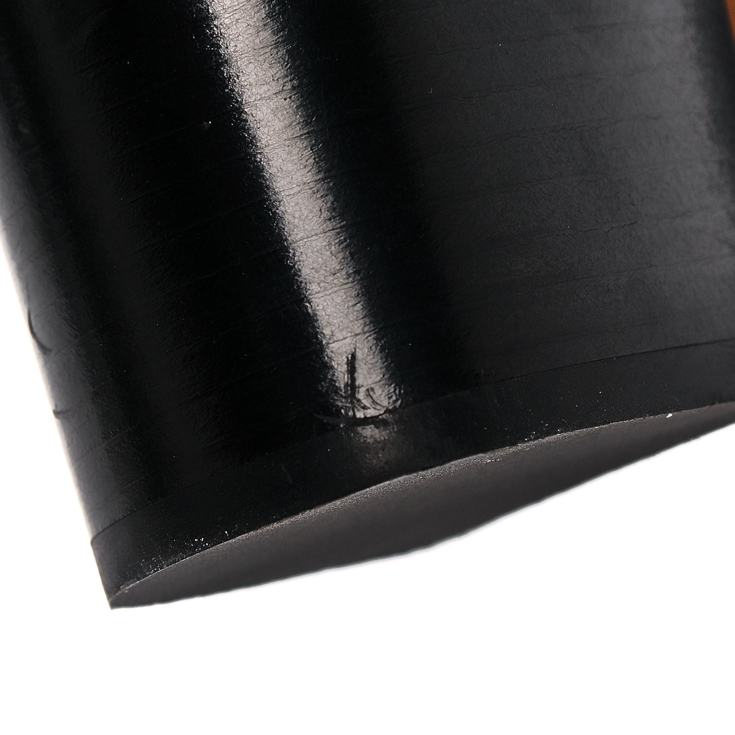 Smooth Calfskin Elegant Studded Ankle Boots 39.5 Black