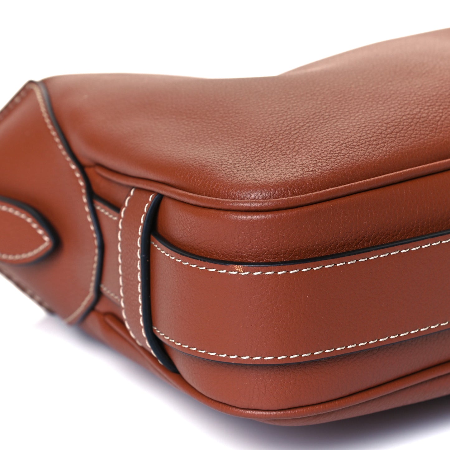 Supple Calfskin Medium Romy Shoulder Bag Tan