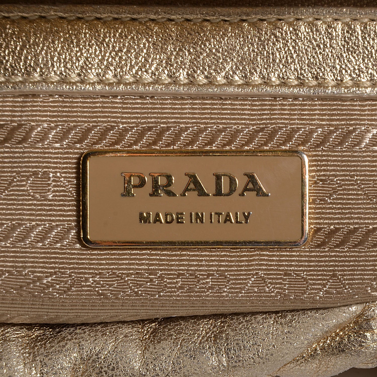 Prada Nappa Gaufre Dome Satchel Platino 6 of 9