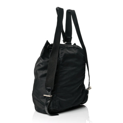 Prada Nylon Vela Medium Cinch Backpack Black 3 of 11