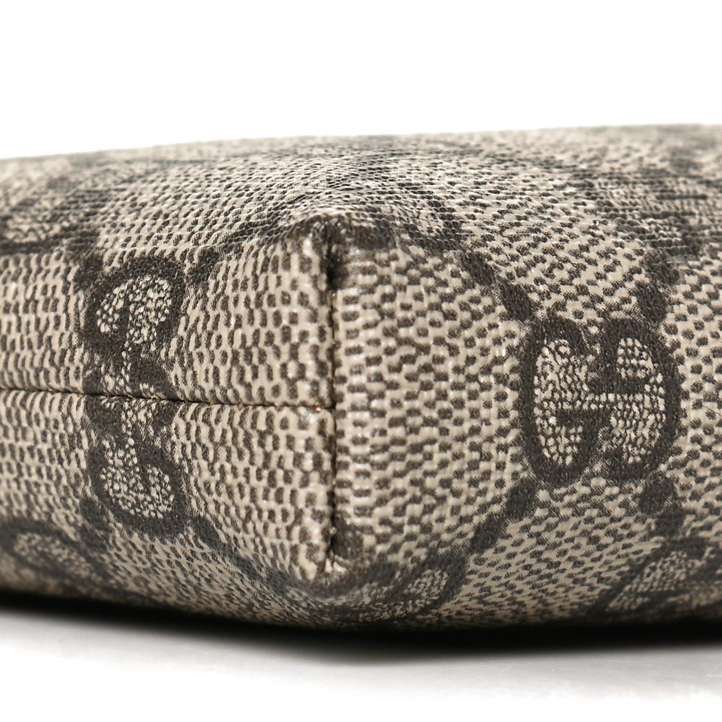 GG Supreme Monogram Wrist Wallet Black