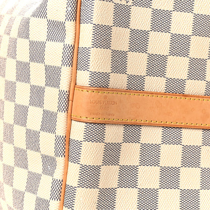 Louis Vuitton Damier Azur Keepall Bandouliere 55 5 of 10