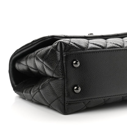 Chanel Caviar Quilted Mini Coco Handle Flap So Black 9 of 12