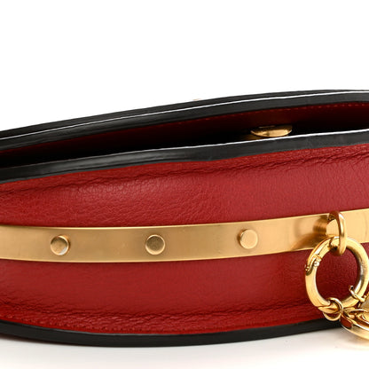 Chloe Calfskin Small Nile Bracelet Minaudiere Bag Dahlia Red 9 of 10