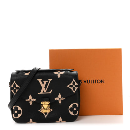 Louis Vuitton Empreinte Monogram Giant Pochette Metis Black Beige 10 of 10