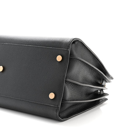 Saint Laurent Grained Calfskin Small Supple Sac De Jour Black 10 of 10