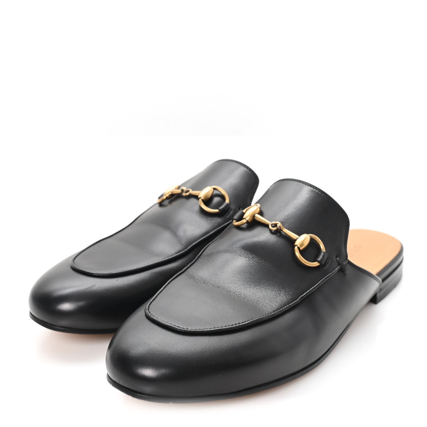 Gucci Calfskin Womens Princetown Slippers 37.5 Black 4 of 10