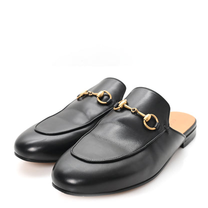 Gucci Calfskin Womens Princetown Slippers 37.5 Black 4 of 10