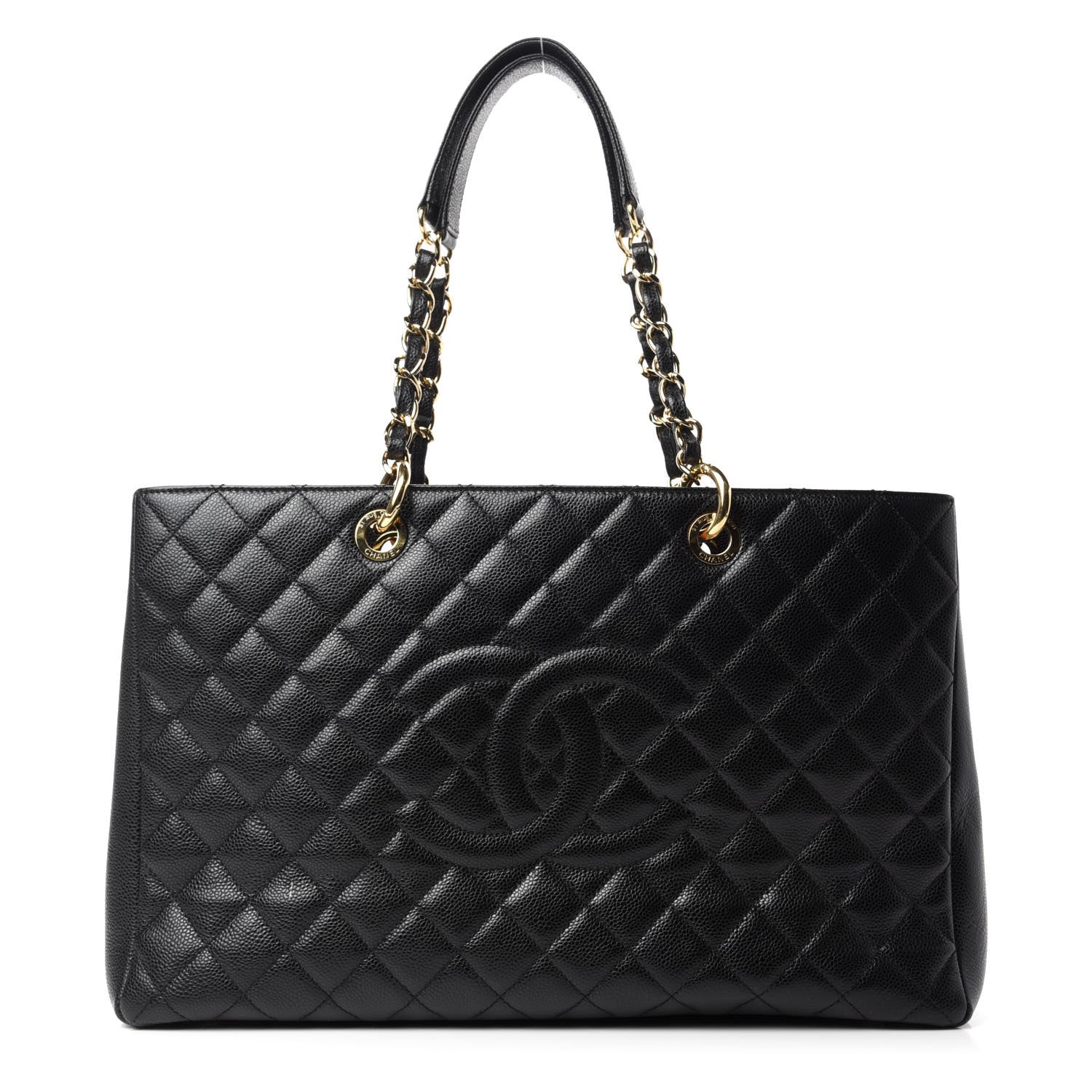 Chanel Caviar Quilted XL Grand Shopping Tote GST Black 1 of 17
