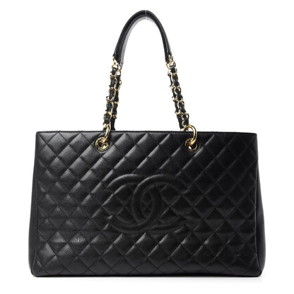 Chanel Caviar Quilted XL Grand Shopping Tote GST Black 1 of 17