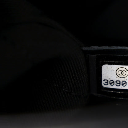 Chanel Crumbled Calfskin Embossed Flap Black 7 of 11