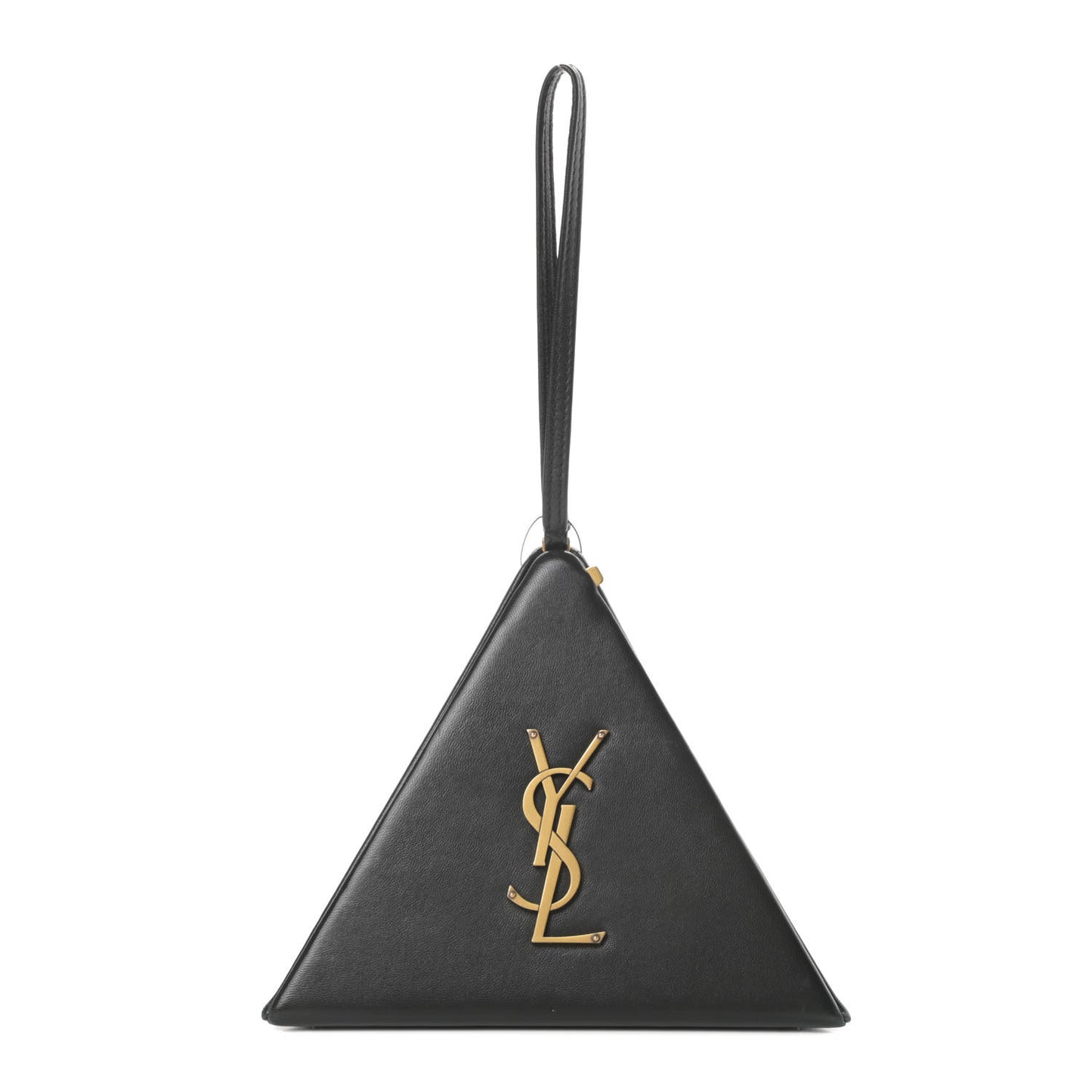 Lambskin Pyramid Clutch Black