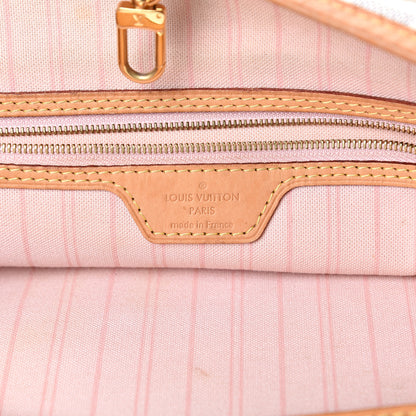 Louis Vuitton Damier Azur Delightful MM Rose Ballerine 5 of 18