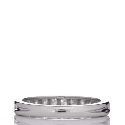 Tiffany Platinum Diamond 3mm Half Circle Wedding Band Ring 50 5.5 4 of 6