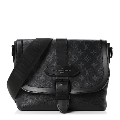 Louis Vuitton Monogram Eclipse Saumur Messenger NV Black 1 of 9