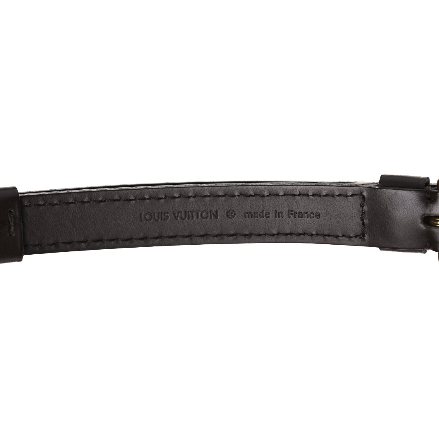 Louis Vuitton Calfskin 16mm Adjustable Shoulder Strap Brown 5 of 6