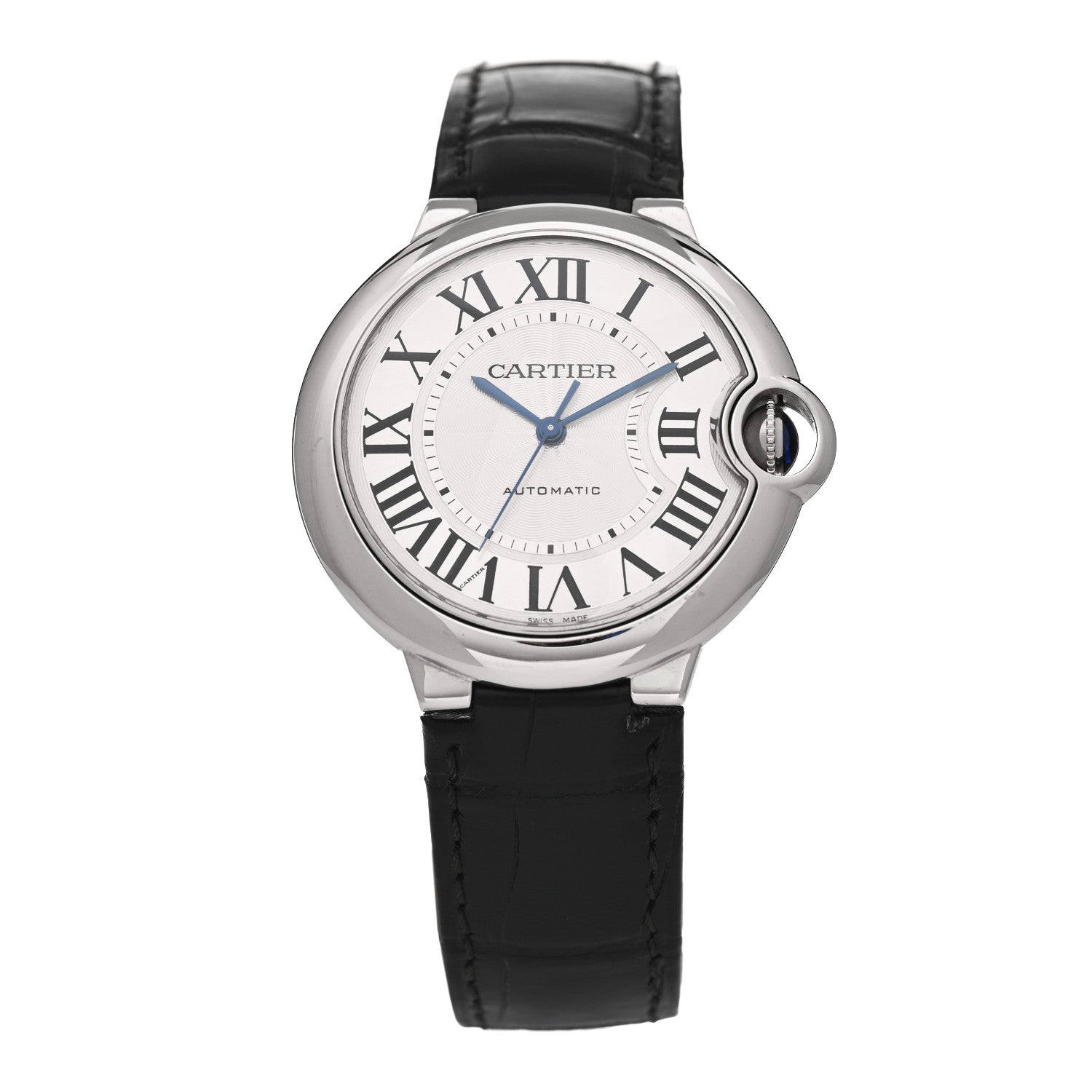 Cartier Stainless Steel Alligator 36mm Ballon Bleu De Cartier Automatic Watch 1 of 5