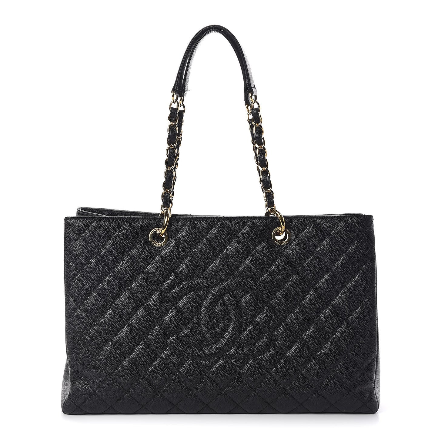 Caviar Quilted XL Grand Shopping Tote GST Black
