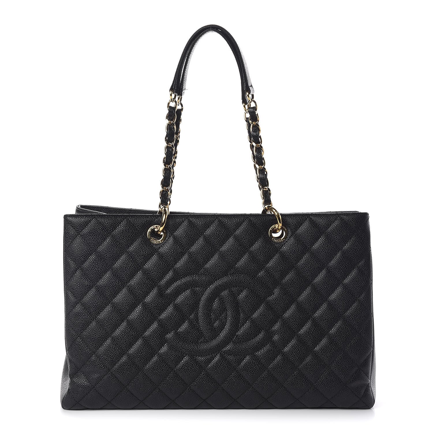 Chanel Caviar Quilted XL Grand Shopping Tote GST Black 1 of 10